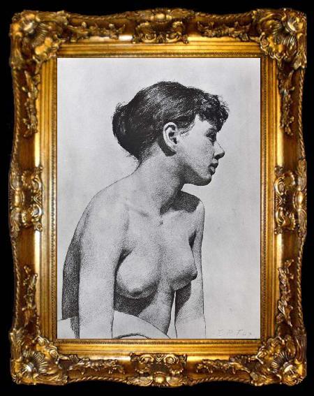 framed  E.Phillips Fox Nude Study, ta009-2